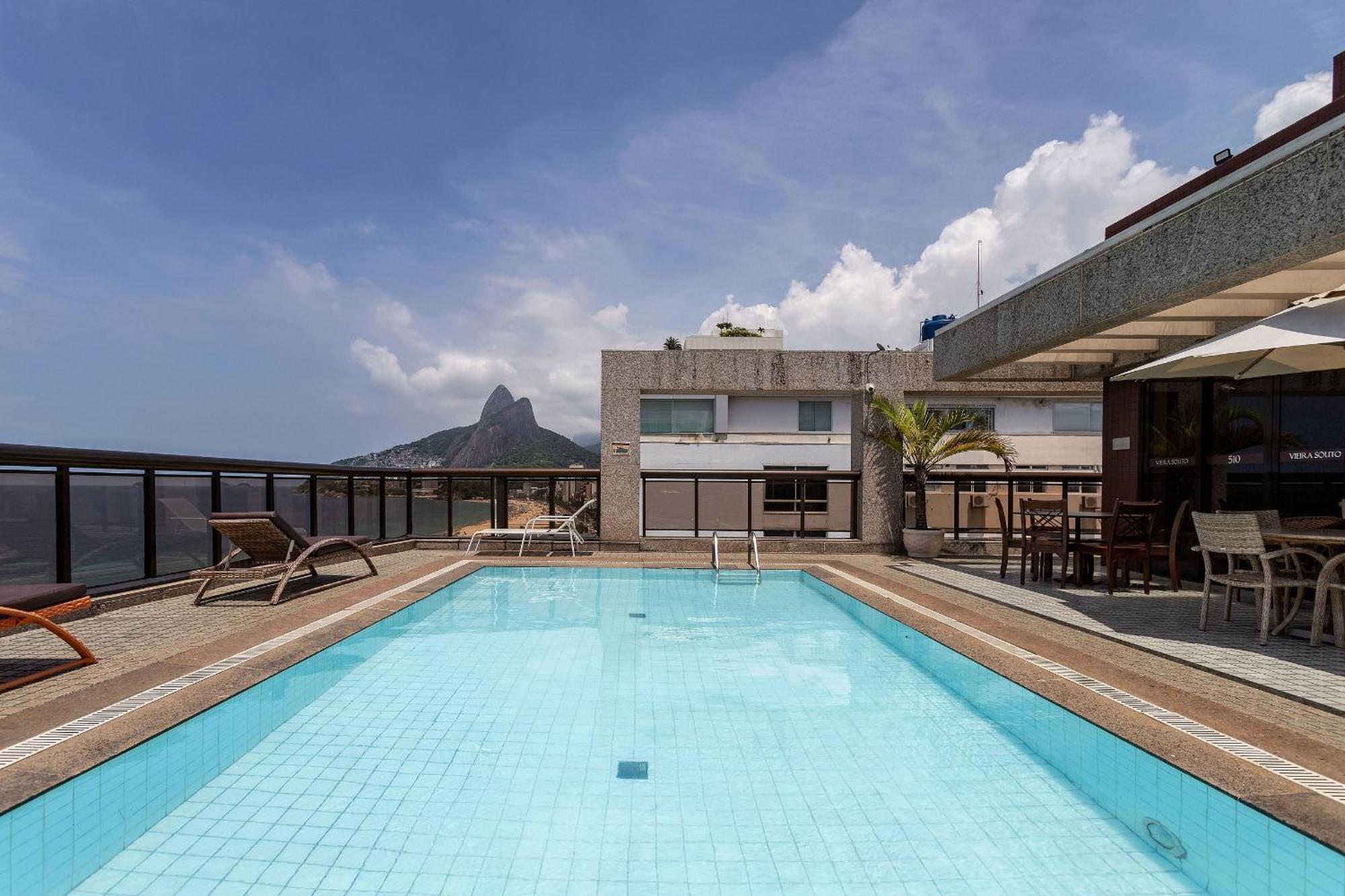 Vista Lateral, Edificio Frente A Praia Рио де Жанейро Екстериор снимка