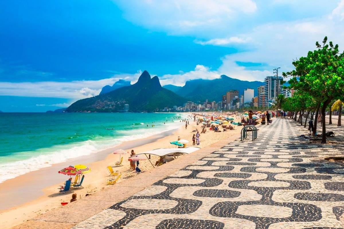 Vista Lateral, Edificio Frente A Praia Рио де Жанейро Екстериор снимка